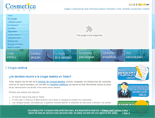 Tablet Screenshot of es.cosmeticatravel.com